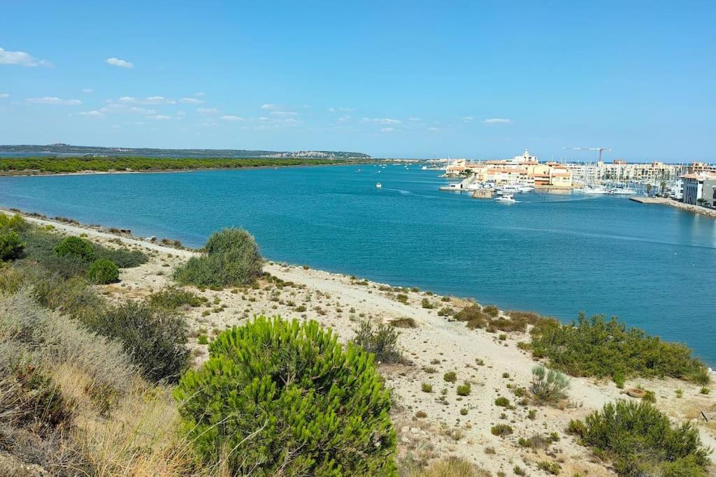 Appt T1 Bis, Terrasse Face Mer, Renove, Climatise Leucate Bagian luar foto